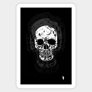 Triple skull , white skull Sticker